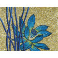 Water Lily Glass Hand Cut Art Mosaic Picture (CFD98)
